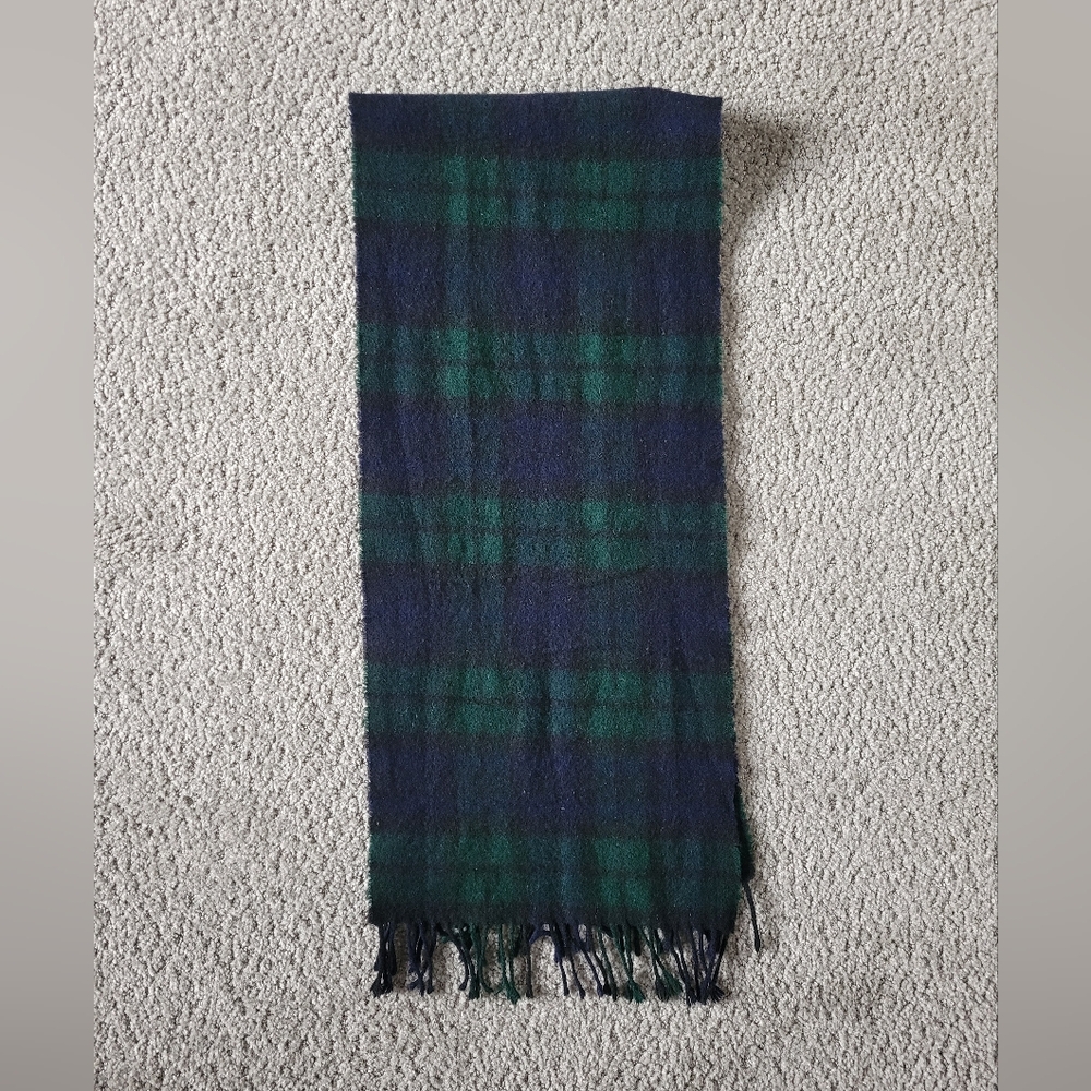 Brooks Brothers Lambswool Tartan Scarf - Picture 4 of 8